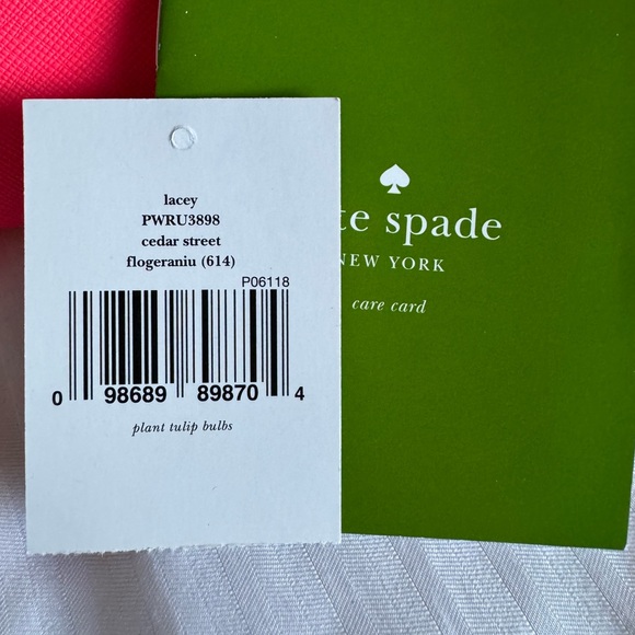 NEW Kate Spade Cameron Street Lacey zip-around continental wallet, bright pink - Picture 10 of 10